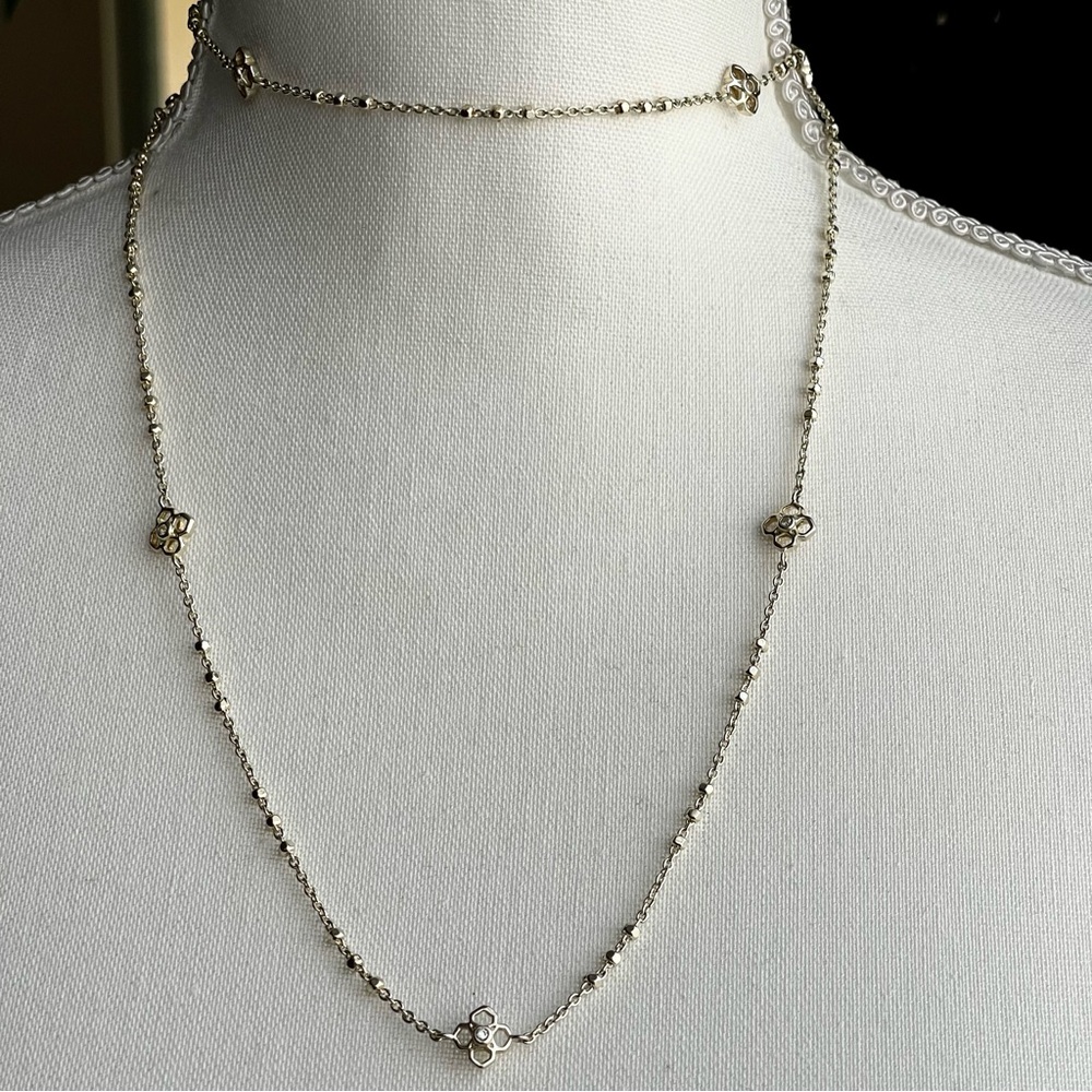 Kendra Scott | Rue Long Strand Necklace 14k Gold Plated 36"